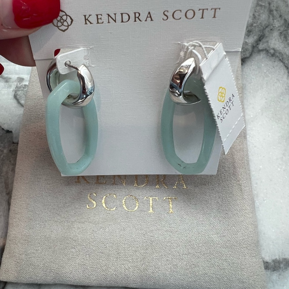 Kendra Scott Silver Danielle link earrings